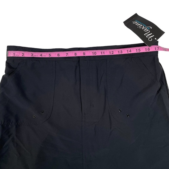 NWT Women’s Black Woven Boardskirt Swimwear Size 14. - Picture 5 of 15
